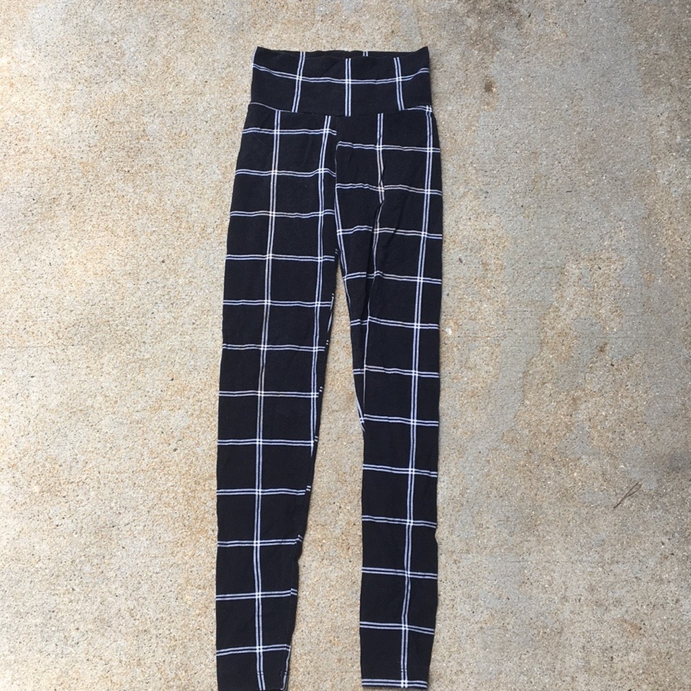 Plaid leggings